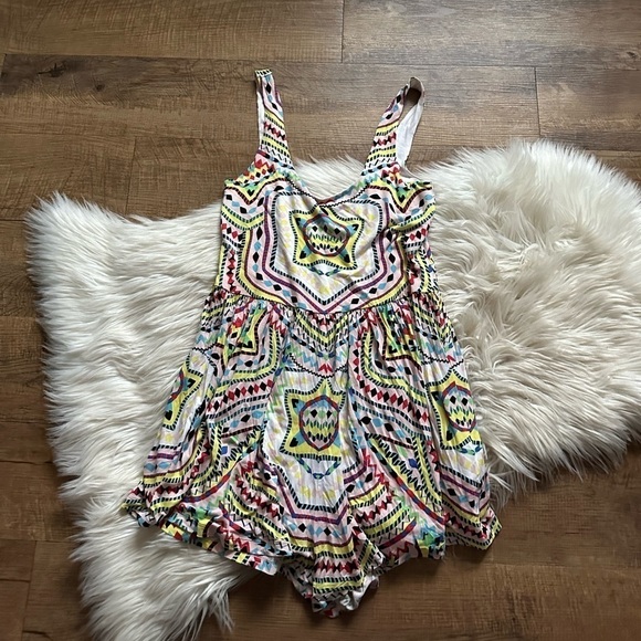 MARA HOFFMAN Flared Romper Estrada Pink - Picture 4 of 5